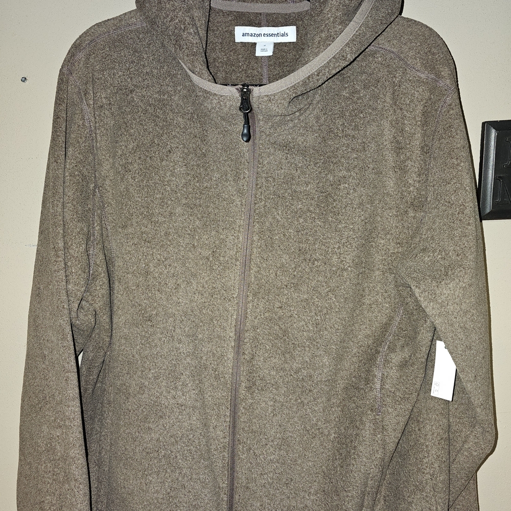 Amazon Essentials Taupe Zip-Up Hoodie
